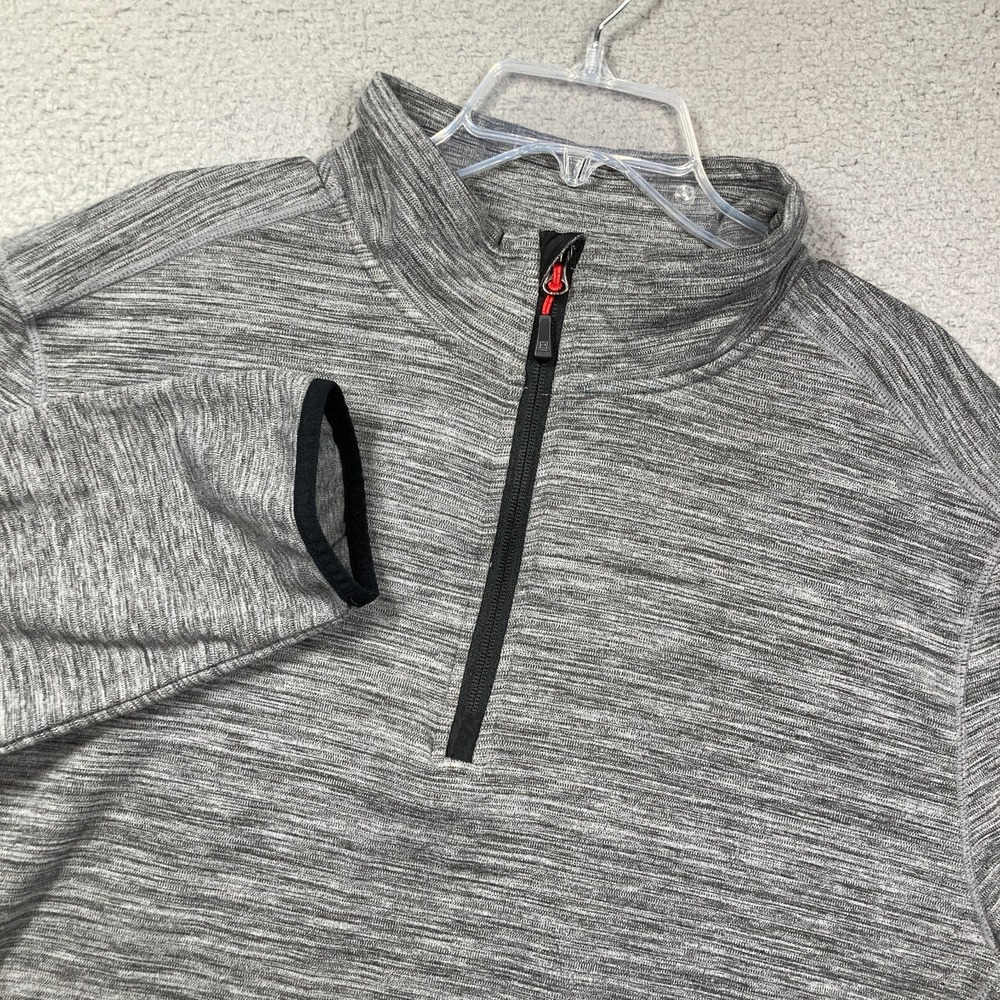 Avalanche 1/4 Zip Pullover Men's XXL Gray Long Sleeve Mock Neck Outdoors FLAW